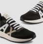Emporio Armani Schoenen Zwart Polyester sneakers zwart - Thumbnail 4