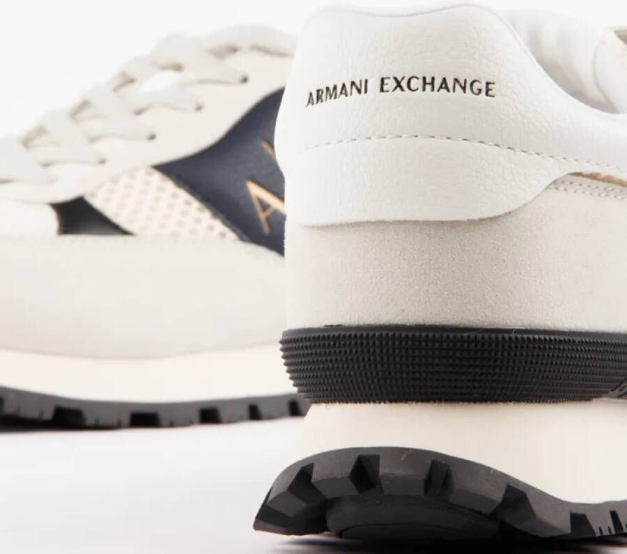 Armani Exchange Stijlvolle Leren Casual Sneakers