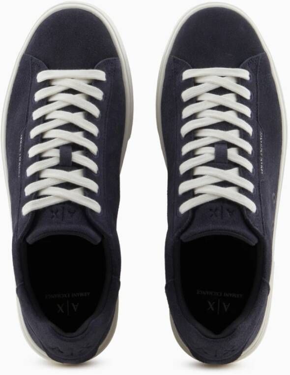 Armani Exchange Suède Leren Sneakers