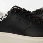 Armani Exchange Zwarte Leren Sneakers Vetersluiting Stijl Black Heren - Thumbnail 5