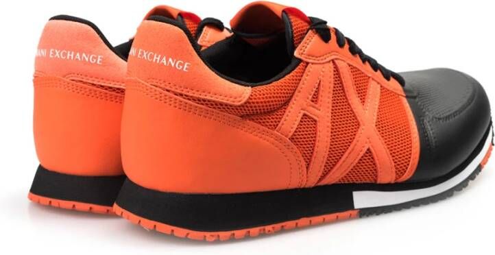 Armani Exchange Vetersneakers met logo details Zwart Heren