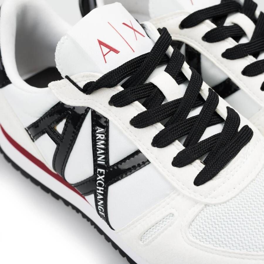 Armani Exchange Vetersneakers met logo zool Wit Dames