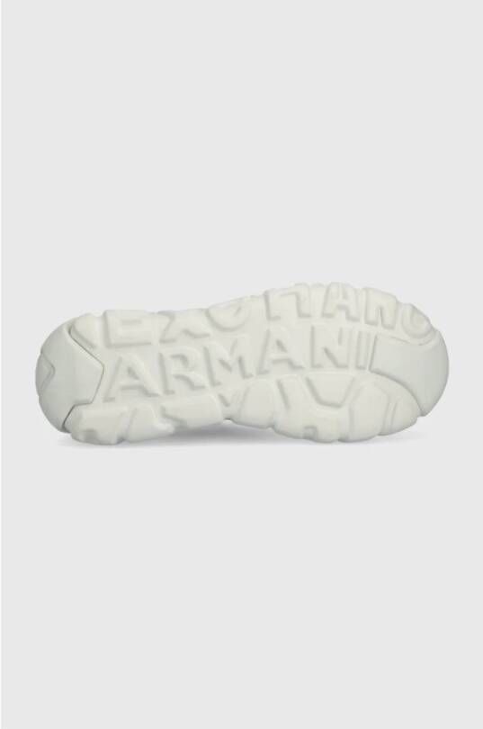 Armani Exchange Wit Logo 3D Sneakers White Heren