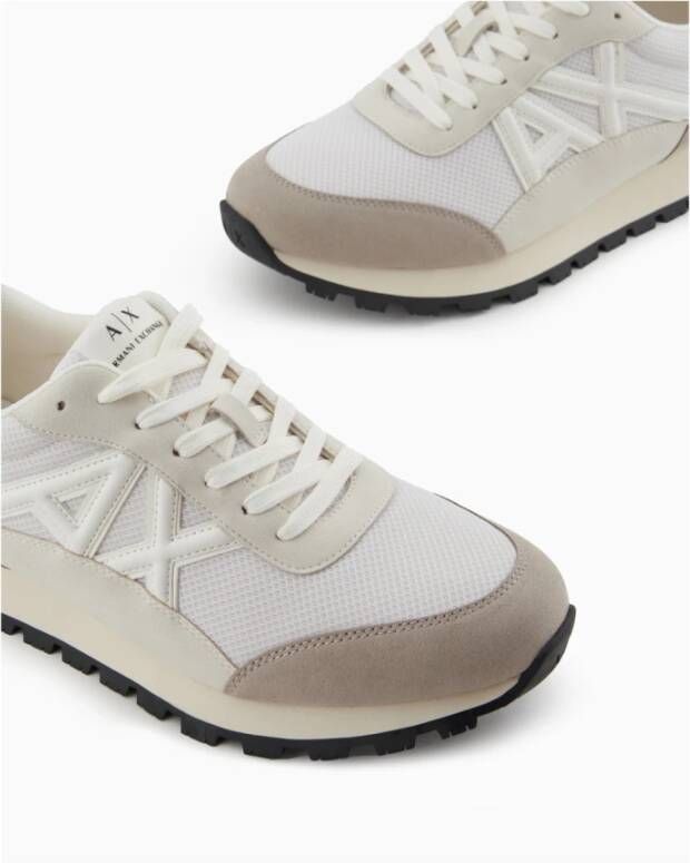 Armani Exchange Witte Bicolor Casual Sneakers