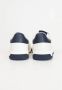 Armani Exchange Witte en blauwe lage profiel sneakers White Heren - Thumbnail 8