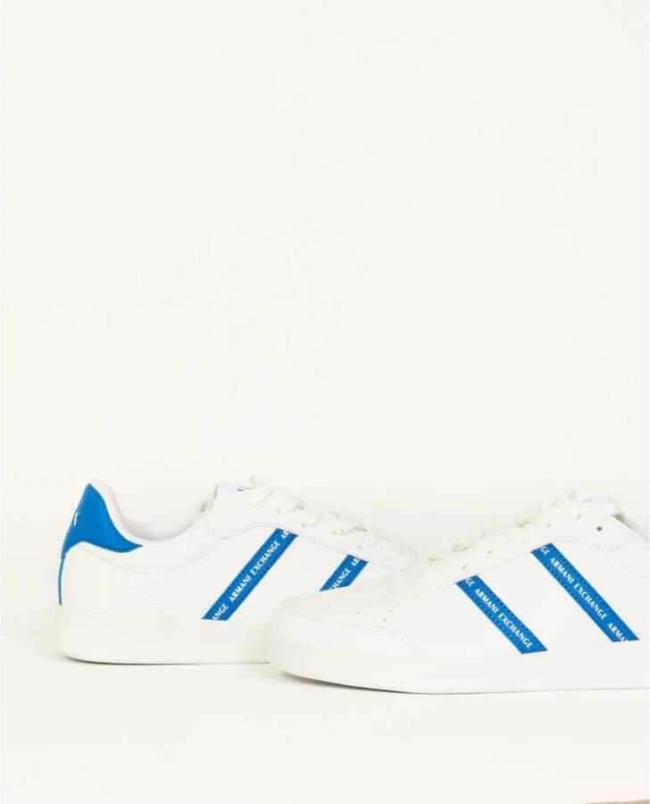 Armani Exchange Witte Lage Sneakers Bicolore White Heren