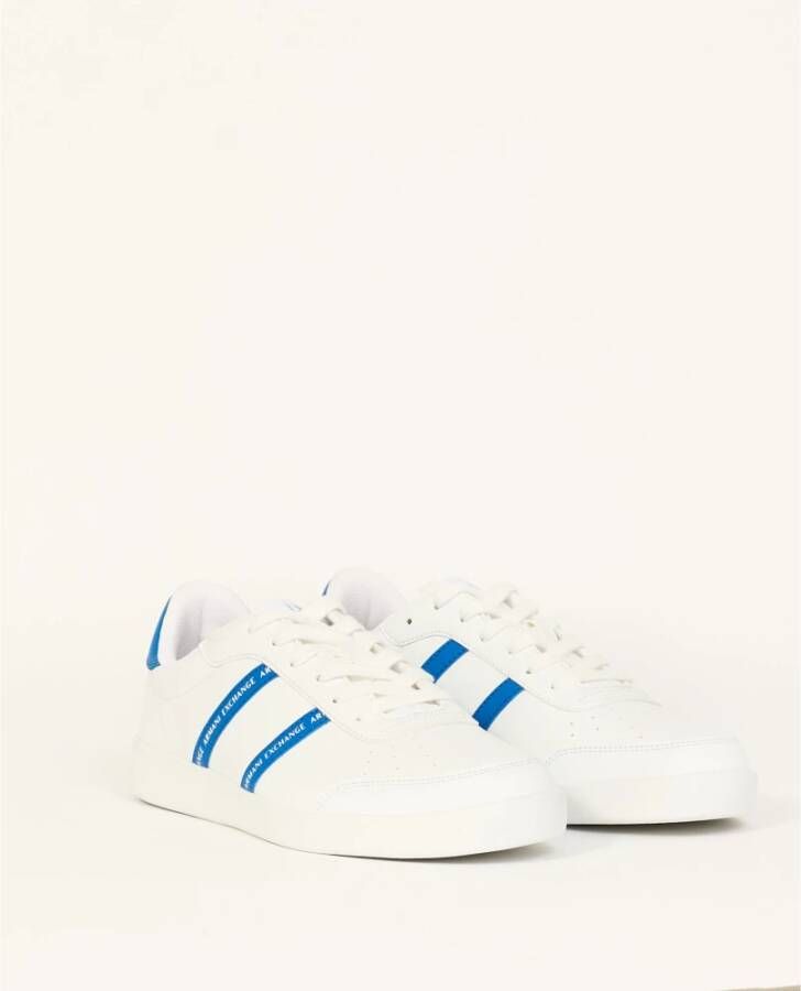 Armani Exchange Witte Lage Sneakers Bicolore White Heren