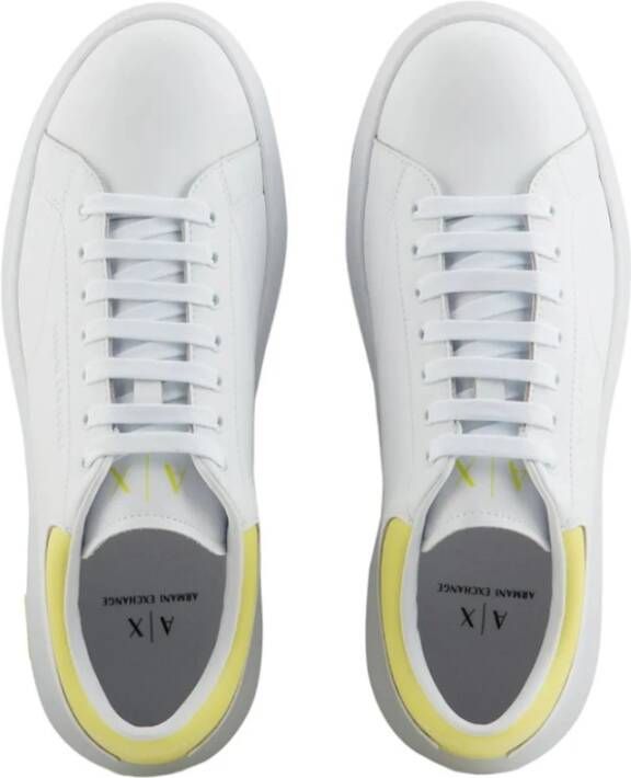 Armani Exchange Witte Op Stijl Schoenen White Heren