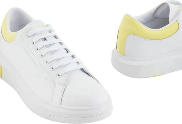 Armani Exchange Witte Op Stijl Schoenen White Heren