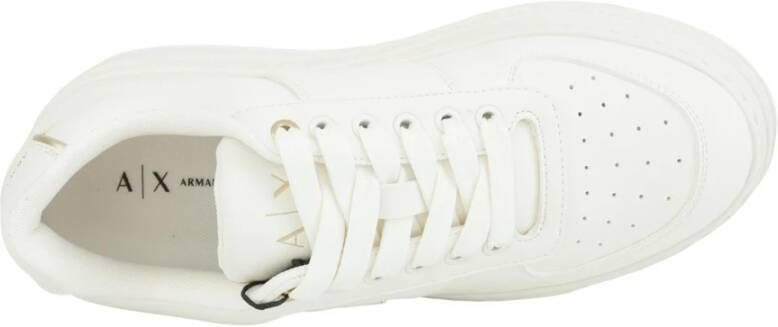 Armani Exchange Witte Sneaker 100% Polyester