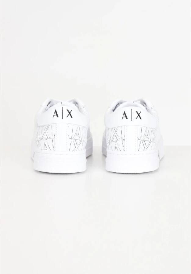 Armani Exchange Witte Sneakers met Logo Detail White Dames