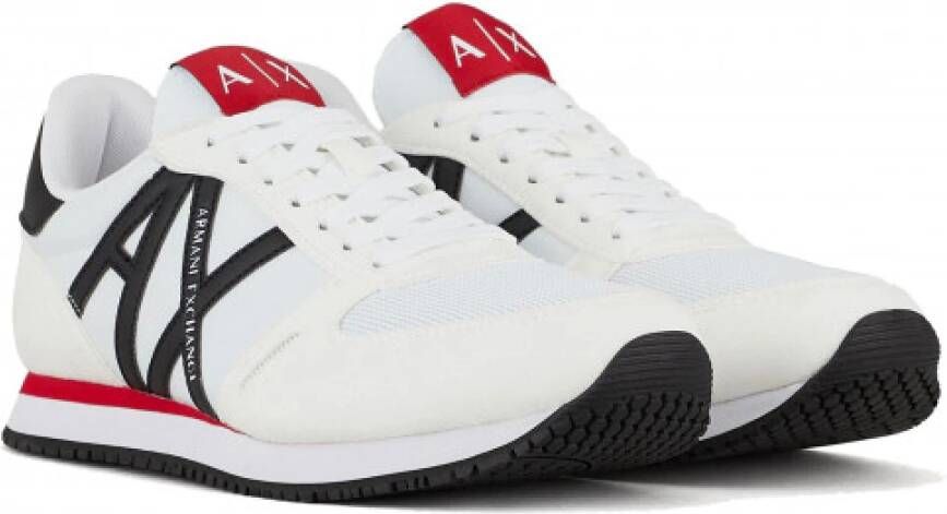 Armani Exchange Witte Xux017 Xcc68 488 Sneakers White Heren