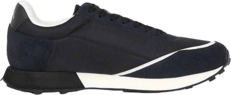 Armani Exchange Zwarte casual lage profiel sneakers Zwart Heren