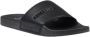 Armani Exchange Zwarte Effen Rubberen Slippers Black Heren - Thumbnail 5