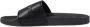 Armani Exchange Zwarte Effen Rubberen Slippers Black Heren - Thumbnail 6