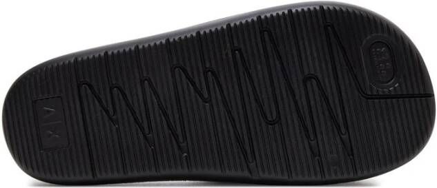 Armani Exchange Zwarte en witte polyethyleen sandalen Black Dames