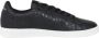 Armani Exchange Zwarte lage profiel sneakers met reliëf logo print Zwart Heren - Thumbnail 11