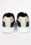 Armani Exchange Zwarte Leren Geometrisch Patroon Sneakers Black Dames - Thumbnail 4