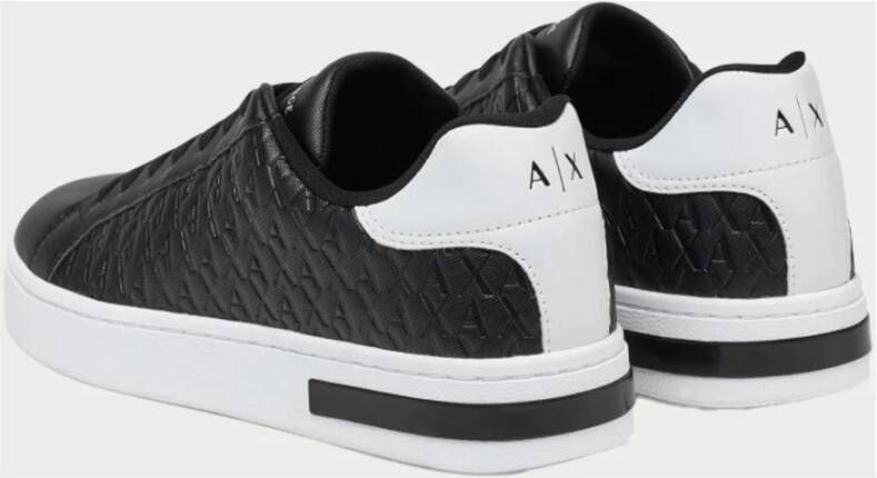 Armani Exchange Zwarte Logo Sneakers