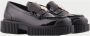 Armani Exchange Zwarte platte schoenen met vierkante hak Black Dames - Thumbnail 3