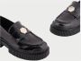 Armani Exchange Zwarte platte schoenen met vierkante hak Black Dames - Thumbnail 5