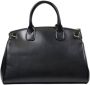 Ar i Exchange Zwarte Polyester Satchel Handtas Slot Detail - Thumbnail 2