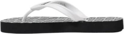 Armani Exchange Zwarte Rubberen Slippers voor Vrouwen