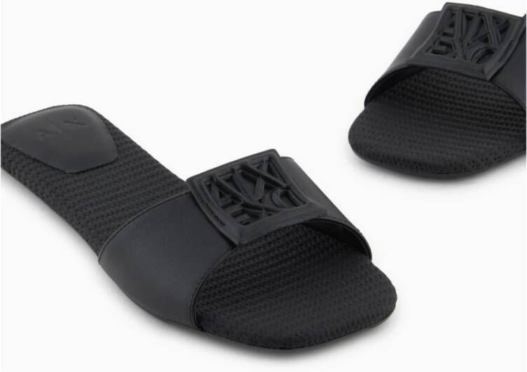 Armani Exchange Zwarte Sandalen voor Vrouwen Stijlvol Comfort