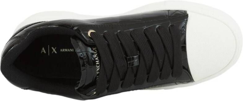 Armani Exchange Zwarte Sneaker 100% Polyester
