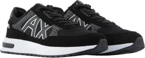 Armani Exchange Zwarte Sneakers Urban Stijl