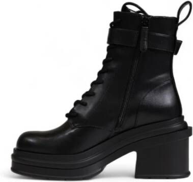 Armani Exchange Zwarte Winterlaarzen voor Dames Ronde Neus