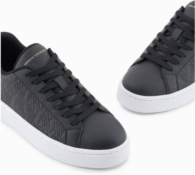 Armani Exchange Zwart+Licht Goud Sneakers voor Vrouwen