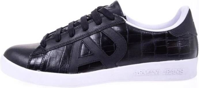 Armani Jeans Casual Sneakers voor Mannen en Vrouwen Black Heren