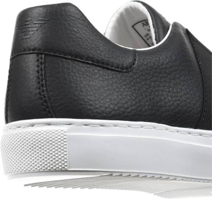 Armani Jeans Lage Sneaker Zwart Black Heren