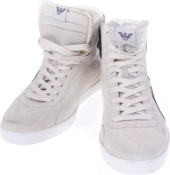 Armani Jeans Sportschoenen Wit Heren