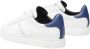 Armani Exchange Gestikte Logo Sneakers White Heren - Thumbnail 8