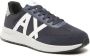 Armani Exchange Sneakers met Ronde Neus en Rubberen Zool Blue Heren - Thumbnail 11