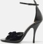 Armani Pre-owned Leather sandals Black Dames - Thumbnail 2