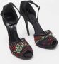 Armani Pre-owned Mesh sandals Black Dames - Thumbnail 4