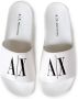 Armani Exchange Dames slippers met print White Dames - Thumbnail 4