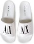 Armani Exchange Dames Hoofdband Slippers Lente Zomer Collectie White Dames - Thumbnail 4