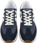 Armani Exchange Lederen sneakers met een groot logo Blauw Heren - Thumbnail 5
