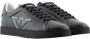 Armani Sneakers met Adelaarpatch van Leer Black Heren - Thumbnail 9