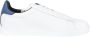 Armani Exchange Gestikte Logo Sneakers White Heren - Thumbnail 4