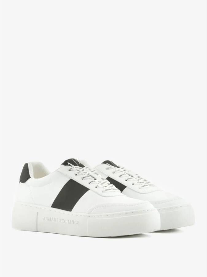 Armani Witte Sneakers met Logo Band Wit Dames