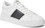 Emporio Armani Witte Leren Sneakers met Gestreept Detail White Heren - Thumbnail 16
