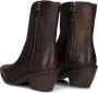 A.s.98 B84205 Enkellaarsjes Enkelboots met rits Dames Bruin - Thumbnail 8