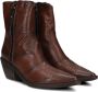 A.s.98 Bruine leren enkellaarsjes Brown Dames - Thumbnail 7