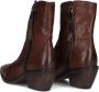 A.s.98 Bruine leren enkellaarsjes Brown Dames - Thumbnail 8