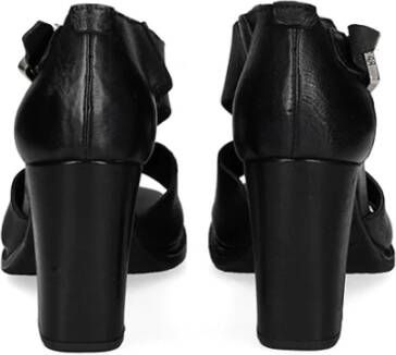 A.s.98 Klassieke Leren Sandalen Zwart